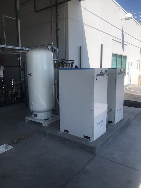 Dekker Oil-Sealed Liquid Ring Laboratory System and Powerex Enclosed Scroll Laboratory Air System