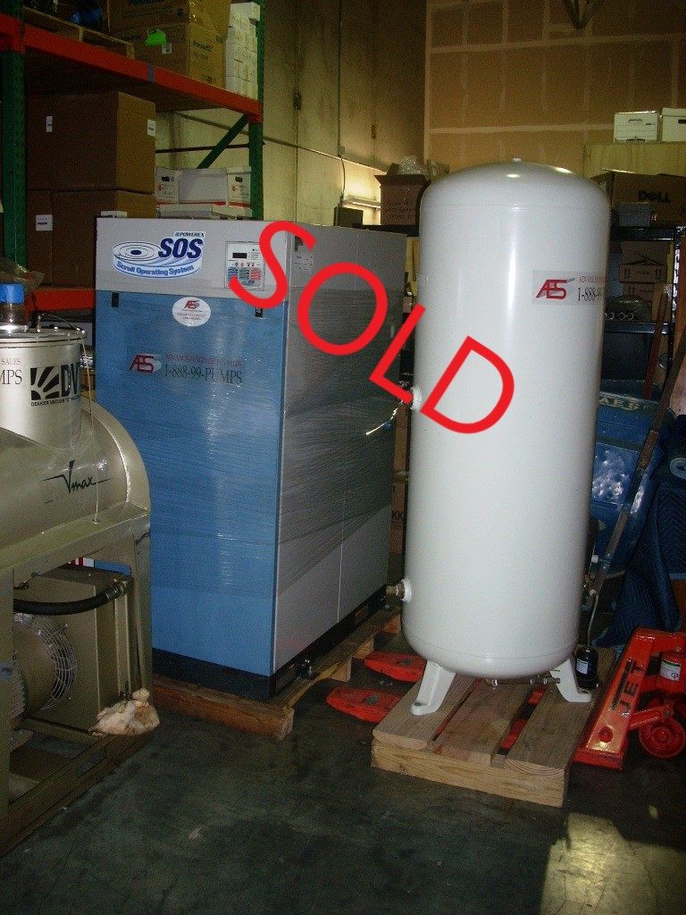 Powerex, Inc. 20HP Enclosed Scroll Laboratory / Medical Air Compressor
