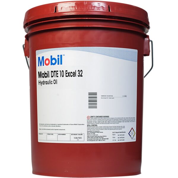 Mobil DTE 10 Excel 32 Hydraulic Fluid  5 Gallon Pail (P/N DTE13M-5P-2)