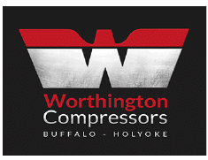 Logo with a large stylized red and white "W" above "Worthington Compressors" and "Buffalo - Holyoke" on black, representing the Worthington Compressor Valve Kit (P/N 230020AD-KIT).
